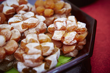 Korean traditional cuisine for wedding ceremony 