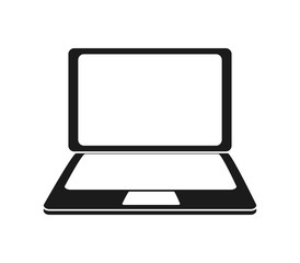 Laptop icon. Device gadget technology and electronic theme. Isolated design. Vector illustration