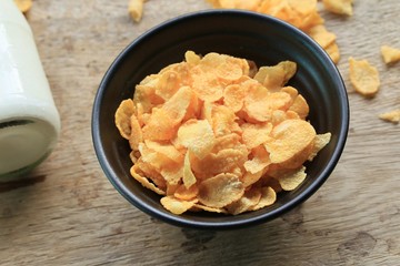 corn flake with milk