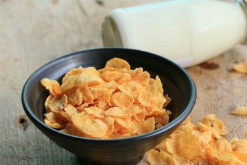 corn flake with milk