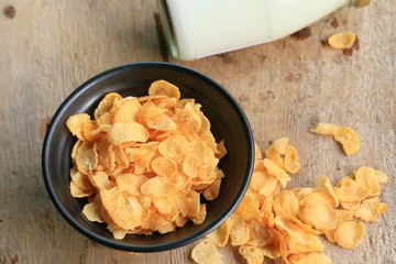 corn flake with milk