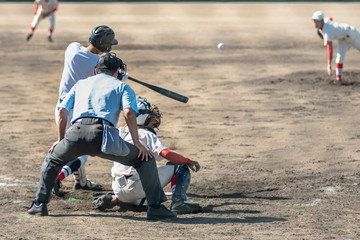 高校野球試合風景
