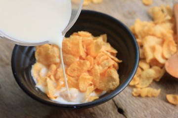 corn flake with milk
