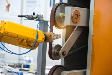 robot working in factory,Controler of robotic hand.