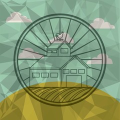 farm fresh emblem icons vector illustration design