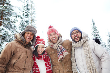 Enjoying winter day