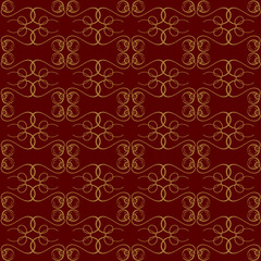 Vintage floral seamless pattern