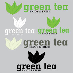 Green tea logo