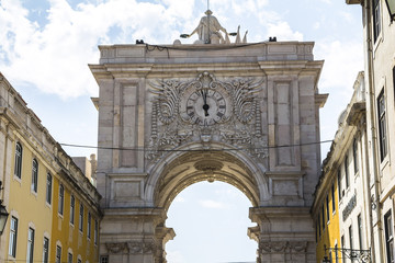 Obraz premium Arco da Rua Augusta in Lisbon, Portugal