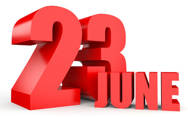 June 23. Text on white background.