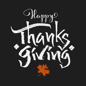 Happy Thanksgiving lettering