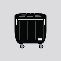 Trash bin icon. Trash bin icon vector.Container icon