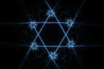 Fractal Star of David with small stars