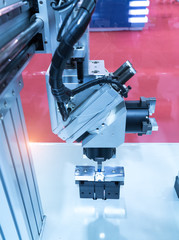 robot working in factory,Controler of robotic hand.