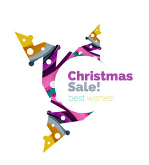 Christmas and New Year sale banner