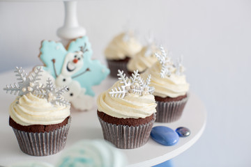 cupcake decorated winters accessories
