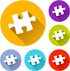 six puzzle icons