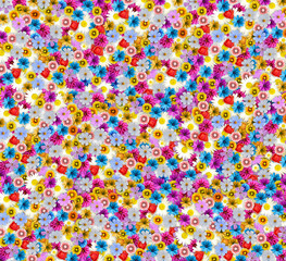flower pattern mixed colors