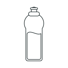 Water bottle icon. Drink mineral liquid fresh natural and health theme. Isolated design. Vector illustration