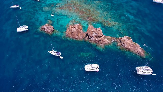 Aerial view of The Indians, British Virgin Islands 