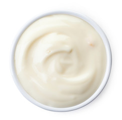 Bowl of mango yogurt