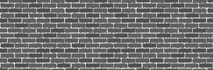 Printed kitchen splashbacks Bricks Seamless of gray brick