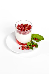 dessert with pomegranate