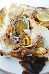 Grilled shellfish 