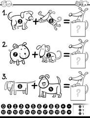addition task coloring book