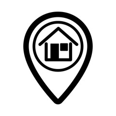 pin real estate isolated icon vector illustration design