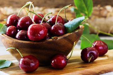 Ripe tasty cherry