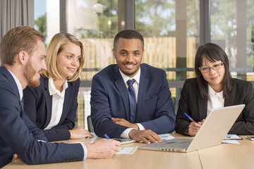 meeting of business people