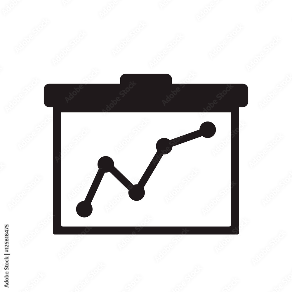 Poster board graphic icon vector