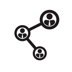 People connecting icon