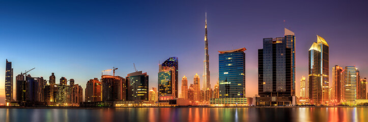 Obraz premium Business bay of Dubai, UAE