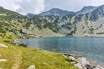 Fototapeta na wymiar Banderishki Chukar Peak and The Fish Lake, Pirin Mountain, Bulgaria