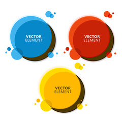 Set of Modern High Quality Label on White Background. Vector Isolated Illustration.