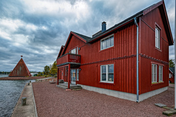 Maritime Quarter in Mariehamn, Aland islands