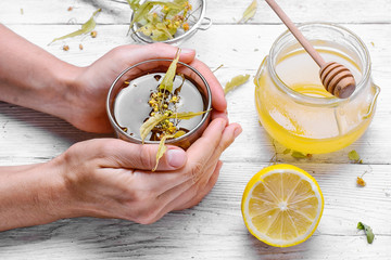 Linden herbal tea