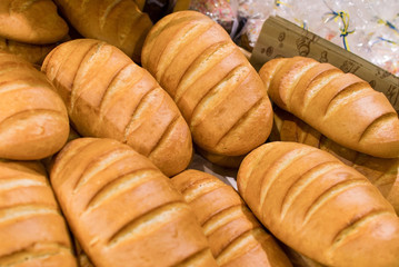 Variety of products in the supermarket
