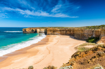 Beautiful coastline on the Great Ocean Road, Victoria - Australi