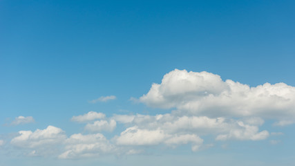 Blue sky and white clouds