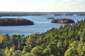 Lake Pyhajarvi in Tampere. Finland