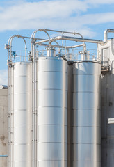 Chemical plant, silos