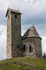 Fototapeta na wymiar Chapel at Vigiljoch, Meran, Vinschgau, South Tyrol, Italy
