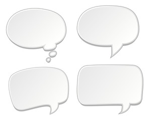 Speech bubbles set