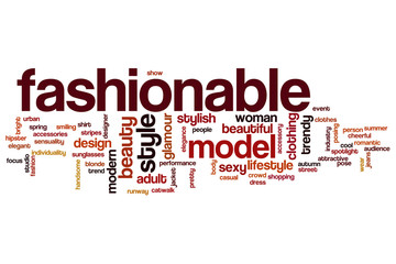 Fashionable word cloud