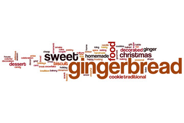 Gingerbread word cloud