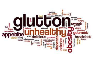 Glutton word cloud