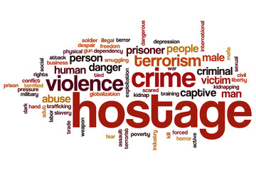 Hostage word cloud